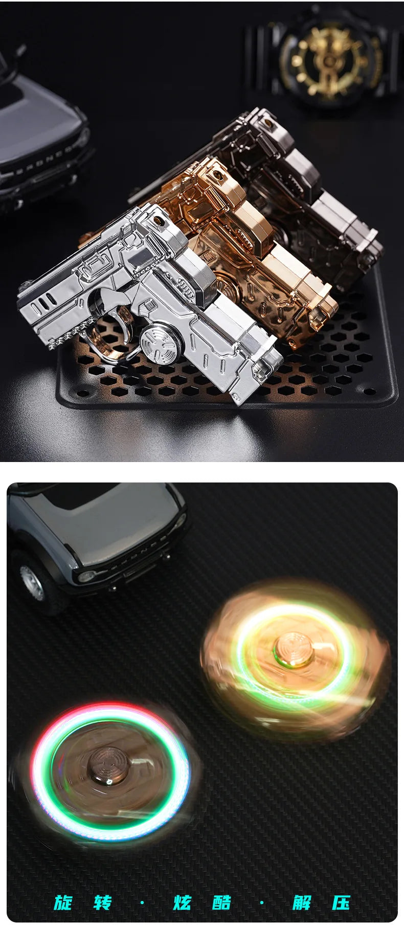 Gyro Folding Pistol Lighter
