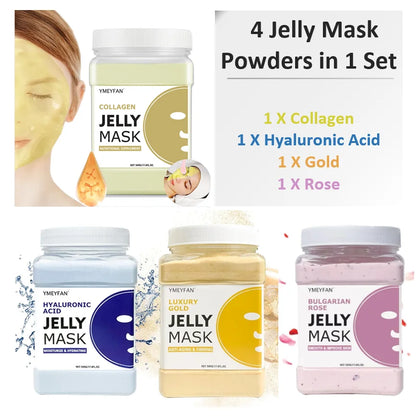 Professional Jelly Face Mask Powder – Hyaluronic Acid Hydrating & Whitening Peel Mask 💆‍♀️✨