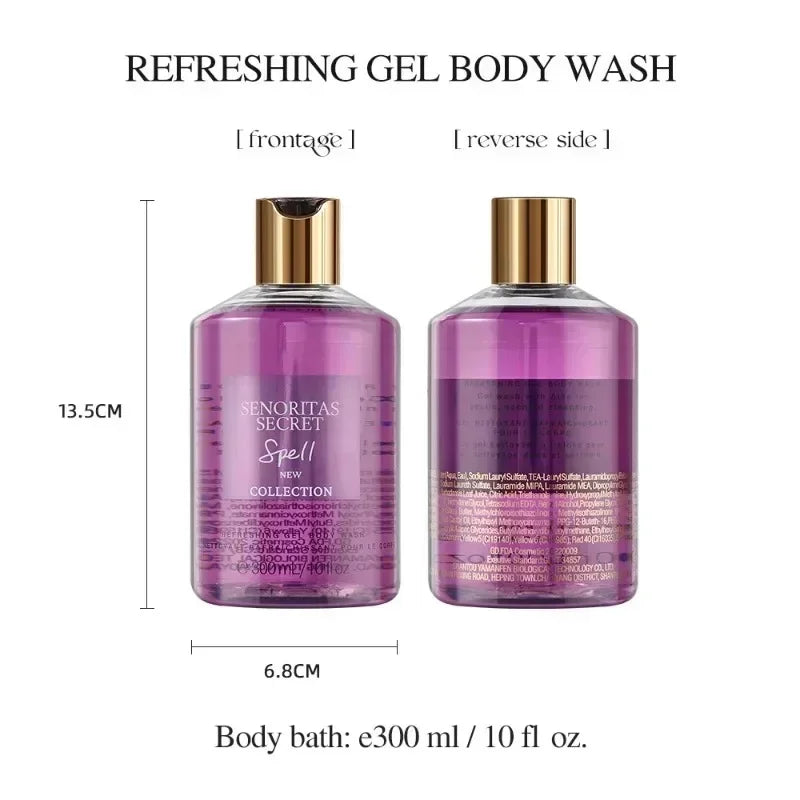Sweet Fragrance Body Wash – 300ml Moisturizing & Oil-Control Shower Gel for Deep Cleansing and Lasting Scent