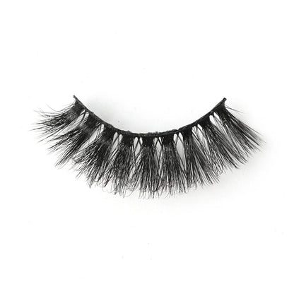 False Eyelash Kit – 3/5 Pairs Fluffy Mink Lashes with Tweezer & Brush