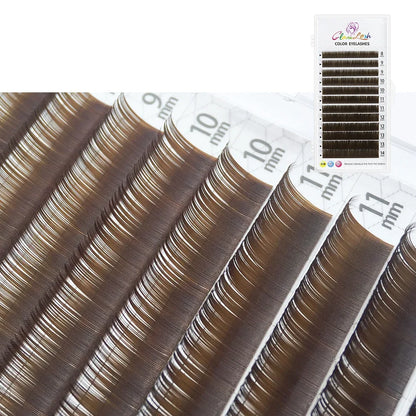 Gradient Purple Lash Extensions – Ombre Individual False Eyelashes for Creative Looks