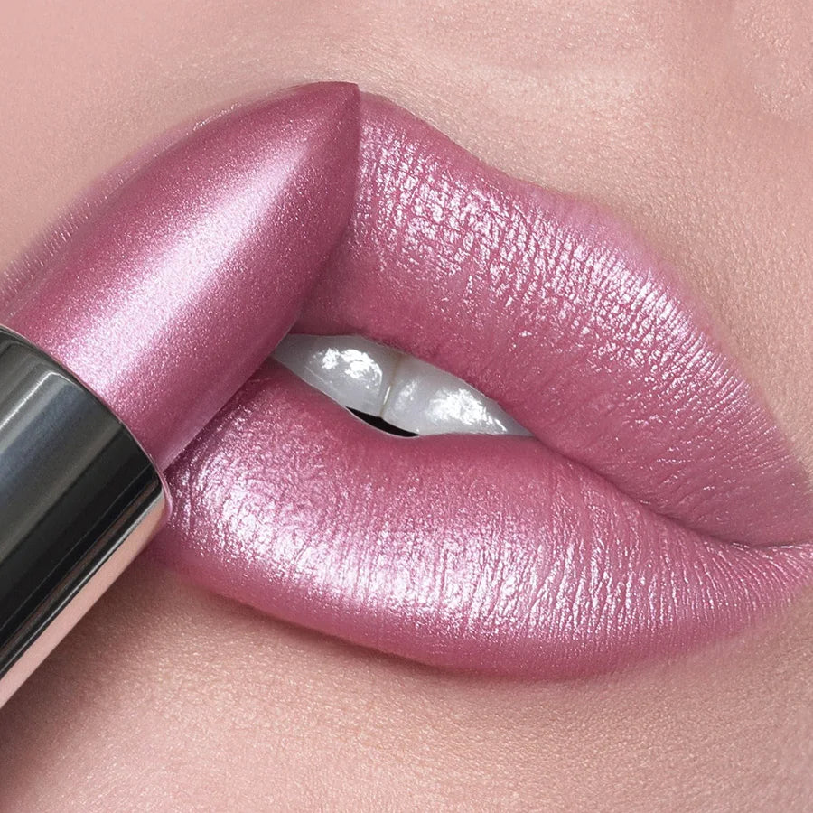 19-Color Glitter Lipstick Collection – Hydrating, Sparkling Metallic Lip Tints