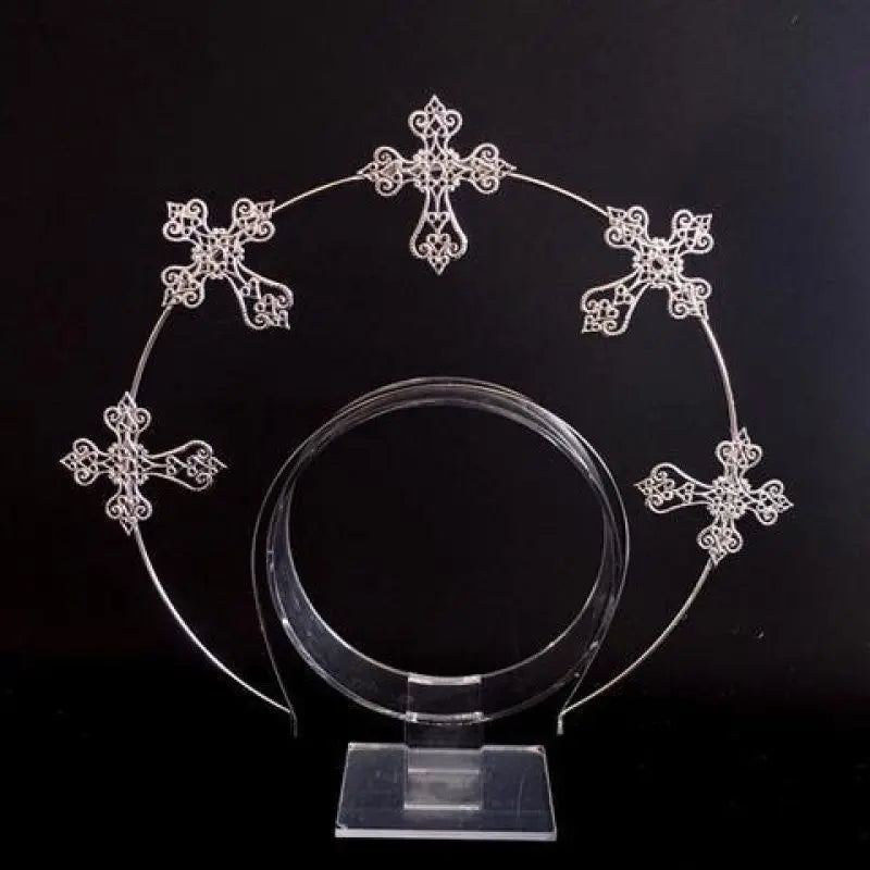 Virgin Mary Halo Queen Tiara – Angel Wings Gothic Lolita Headband
