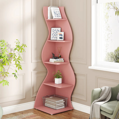 5-Tier Corner Bookshelf