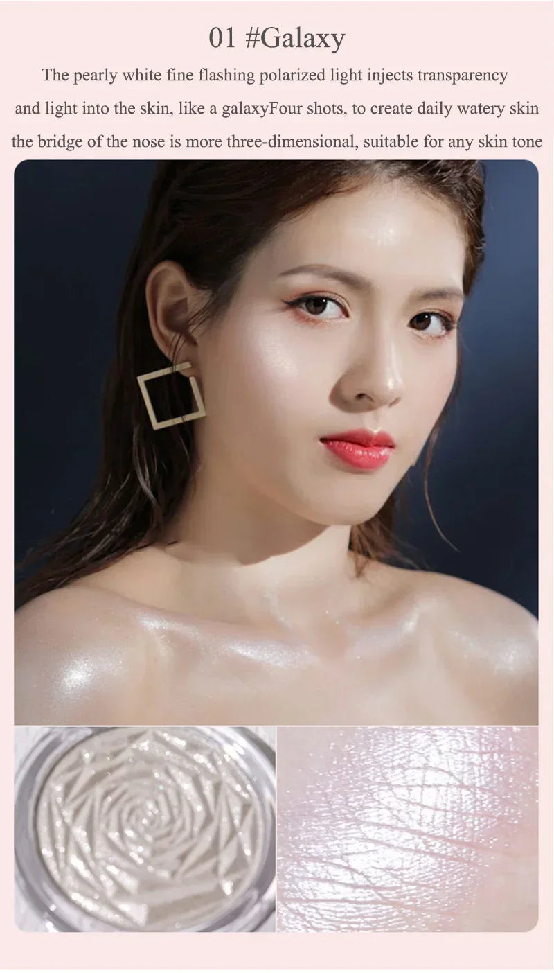 6-Color Diamond Highlighter Powder Palette