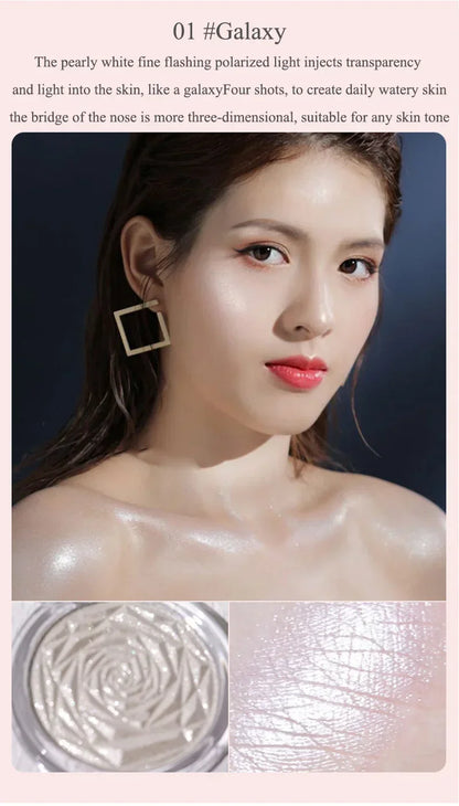 6-Color Diamond Highlighter Powder Palette