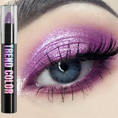 24-Color Pearlescent Eyeshadow & Eyeliner Pencil – Waterproof Shimmer and Matte Makeup Pen