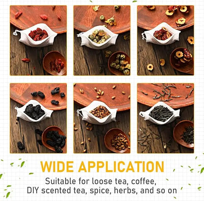 Disposable Tea Filter Bags – Empty Drawstring Paper Pouches for Loose Tea, Herbs & Coffee (100–1000PCS)