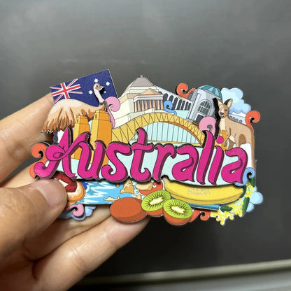 3D Wood Fridge Magnet