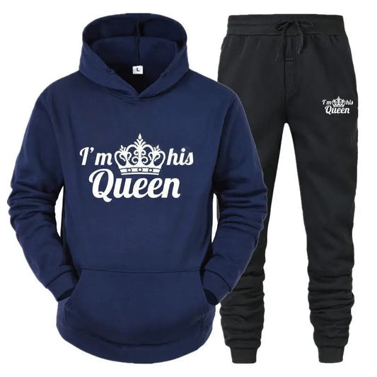 Women’s Queen Tracksuit – 2-Piece Hoodie & Sweatpants Set