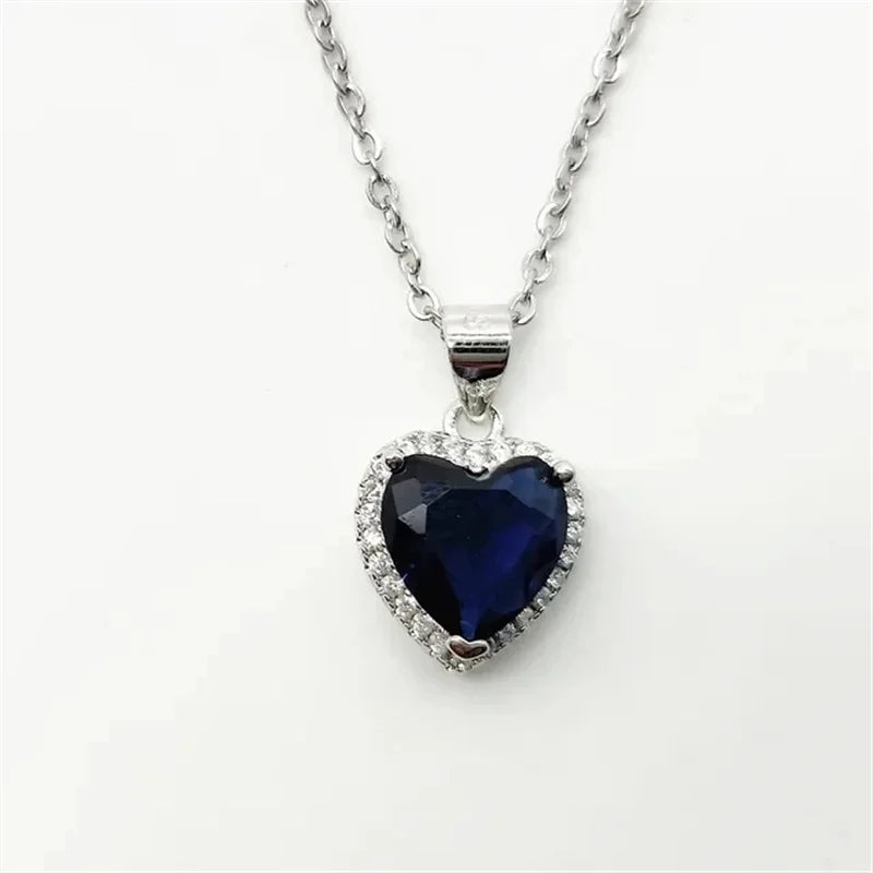 CC Cubic Zirconia Water Drop Pendant Necklace