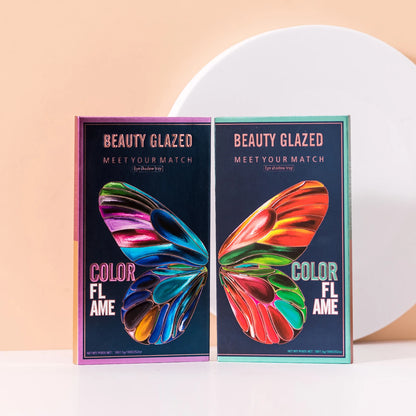 Butterfly 18-Color Eyeshadow Palette – Matte, Shimmer & Metallic Finishes
