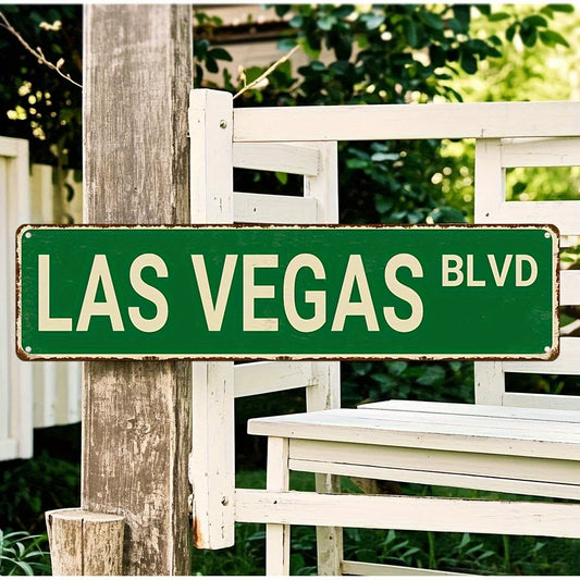 Vintage Las Vegas Blvd Metal Sign