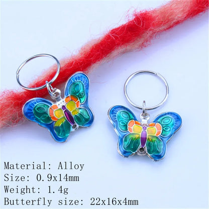 5pcs Butterfly Hair Beads