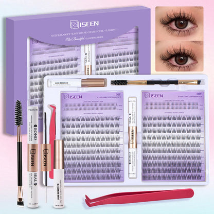 DIY Eyelash Extension Kit – Complete Cluster Lash Set with Bond, Seal & Tools