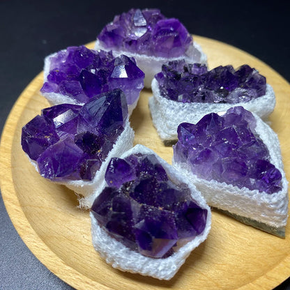 ST77-1 Natural Raw Amethyst Quartz Cluster – Healing Crystal Specimen for Décor & Crafts