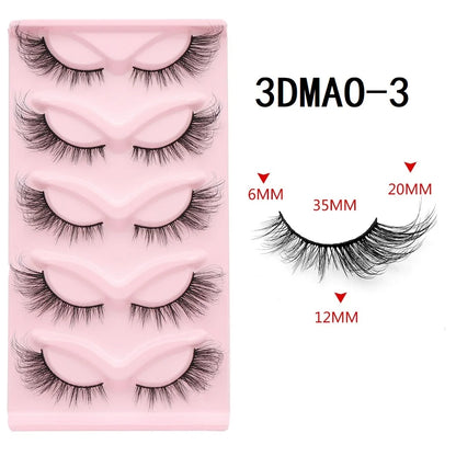 Cat Eye 3D Lashes – Fluffy, Wispy, Manga Magic