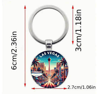 Las Vegas Retro Keychain