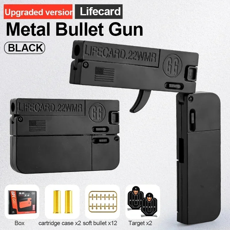 Folding Card Soft Bullet Toy Gun