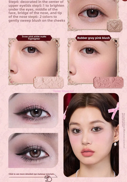 Strawberry Cupid Complexion Palette – Blush, Eyeshadow, Highlighter & Bronzer