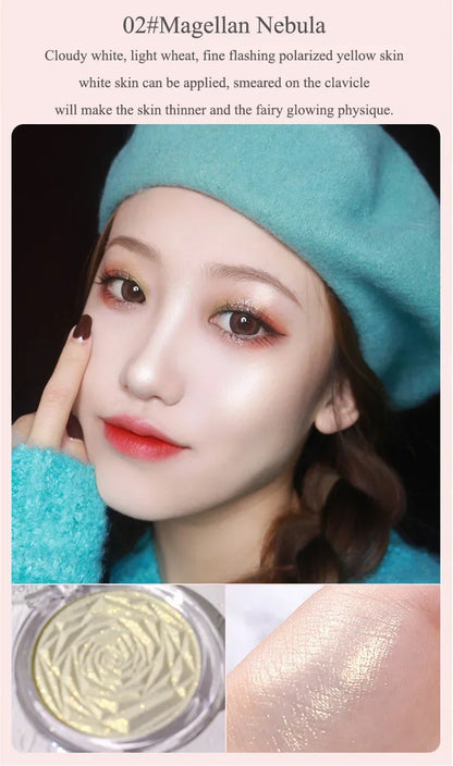 6-Color Diamond Highlighter Powder Palette