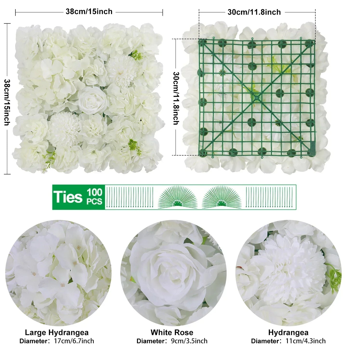 3D Rose Wall Panels Set