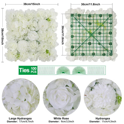 3D Rose Wall Panels Set