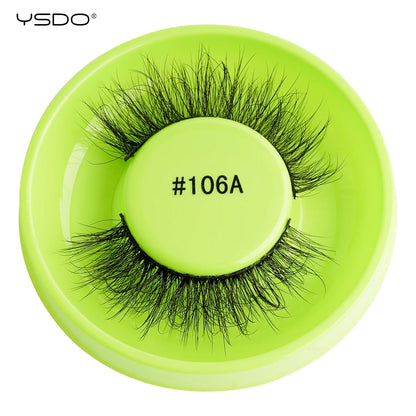 Wispy 3D Mink False Eyelashes – Natural Long, Fluffy & Reusable Strip Lashes (1 Pair)