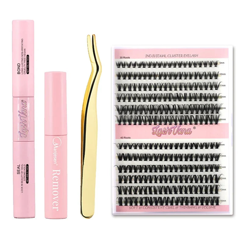 240PCS DIY Lash Cluster Extension Kit – Salon Look, At-Home Ease