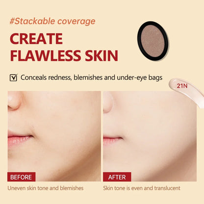 Cushion Refill Foundation – Waterproof, Semi-Matte & Long-Lasting (72H Wear)