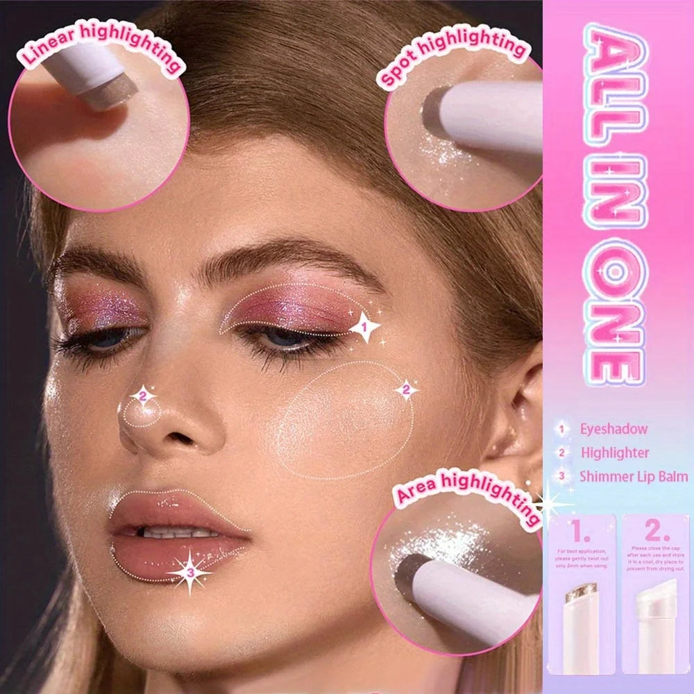 Jelly Glitter Highlight Eyeshadow Stick