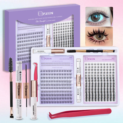 DIY Eyelash Extension Kit – Complete Cluster Lash Set with Bond, Seal & Tools