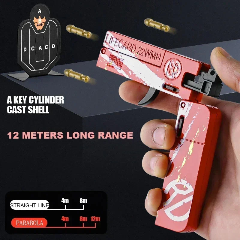 Folding Card Soft Bullet Toy Gun