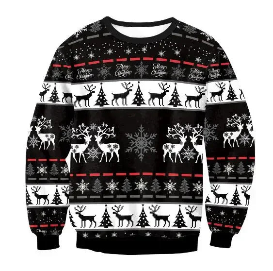 3D Funny Christmas Sweater – Green Holiday Jumper for Party & Festive Wear