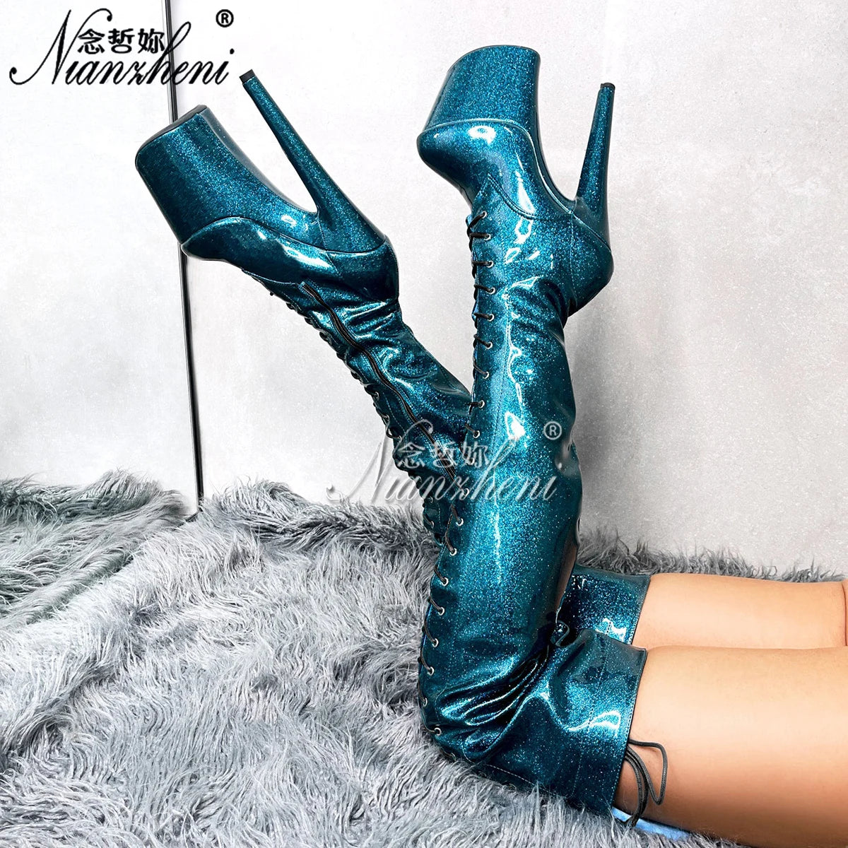 Gothic Over-the-Knee Platform Boots