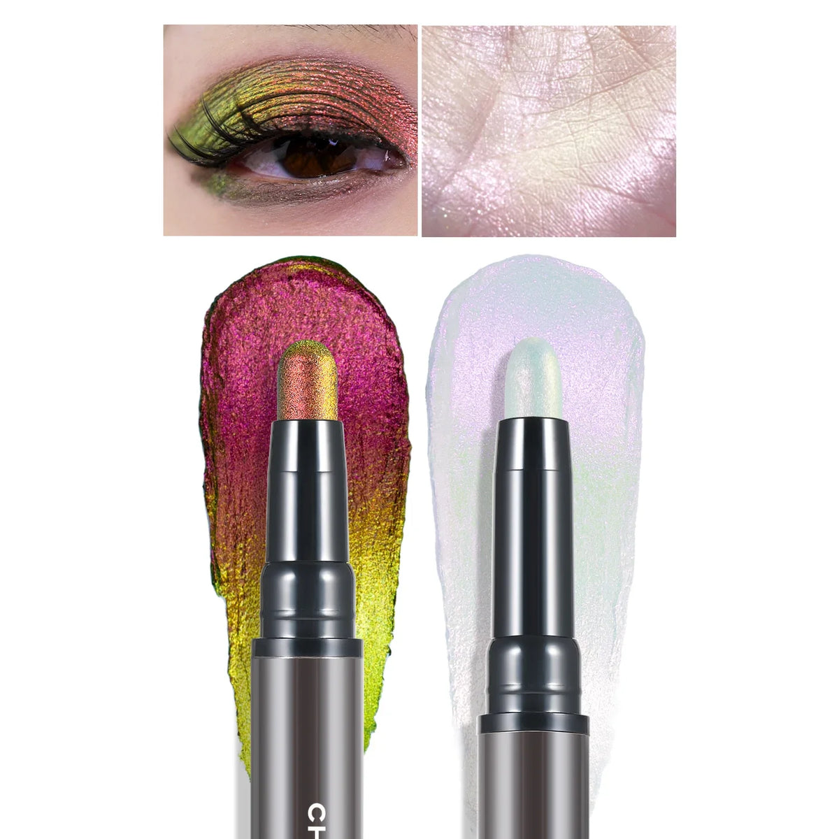 2-in-1 Multichrome Glitter Eyeshadow Stick