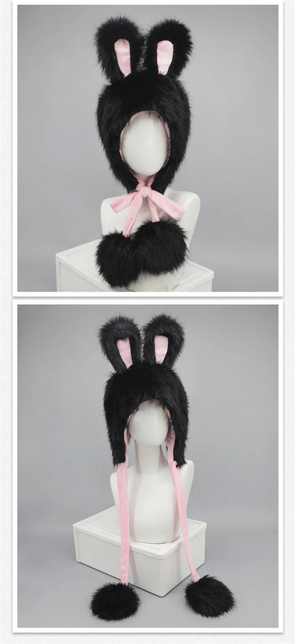 Plush Bunny Ears Hat