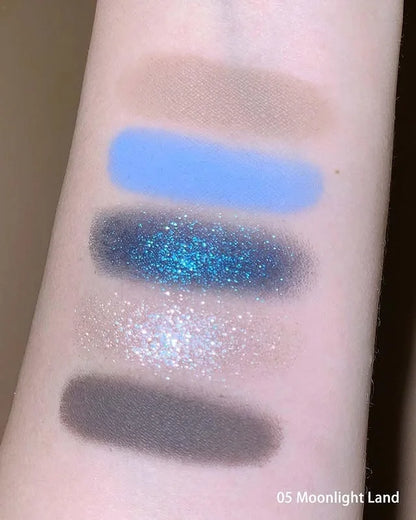 6-Color Diamond Shiny Highlighter Palette – Contour, Brighten &amp; Glow