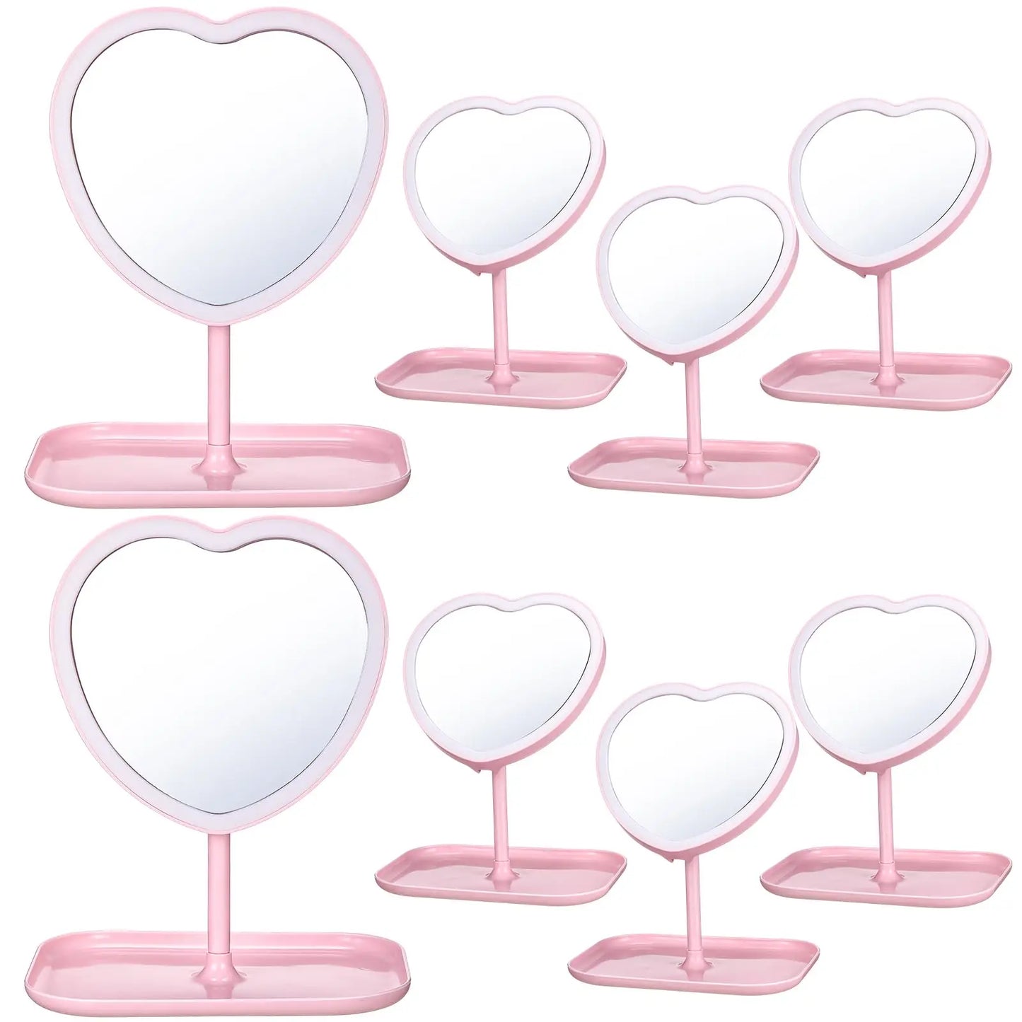 Spa Party Mirrors for Girls – 6-10PCS Makeup & Dressing Table Set