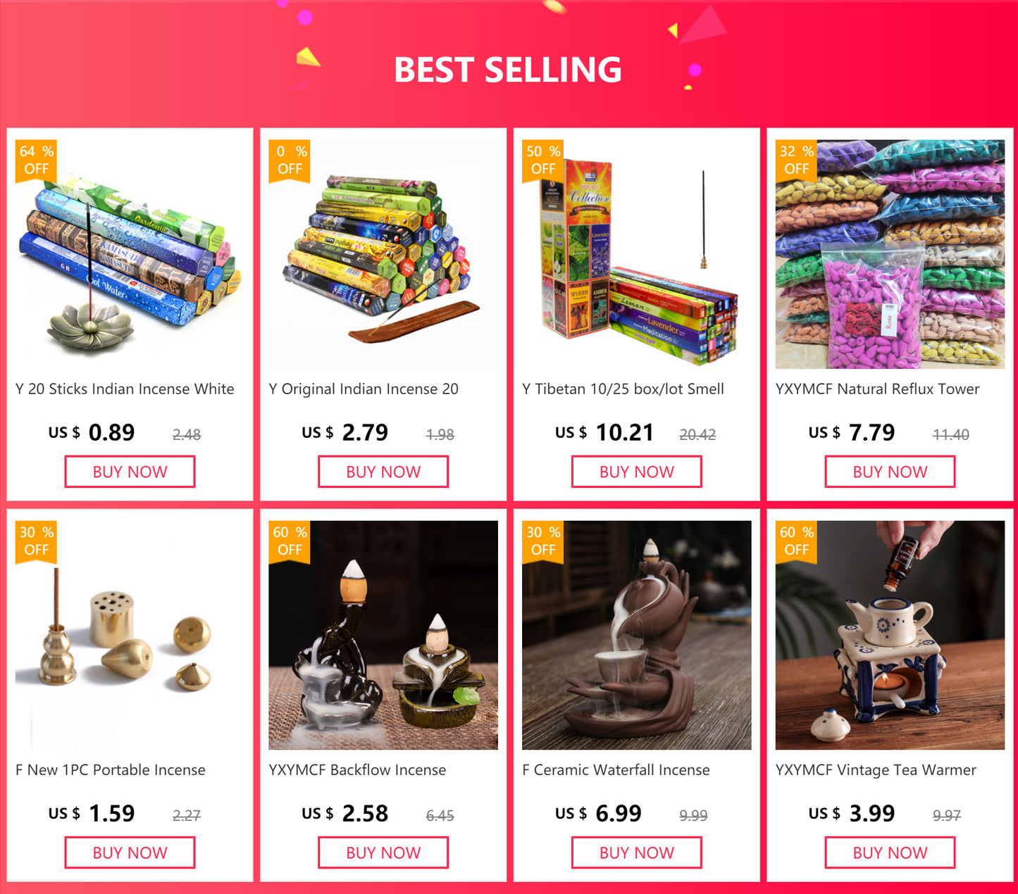 Indian Incense Sticks – 20-Pack Aromatherapy Collection