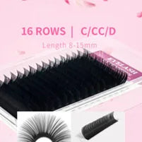 UV Blue & Orange Lash Extensions – Glow Reactive Individual False Lashes for Creative Makeup Looks