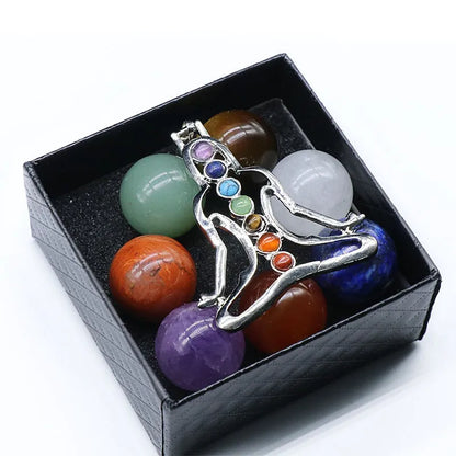Chakra Yoga Reiki Stone Set – Natural Crystal Healing Collection