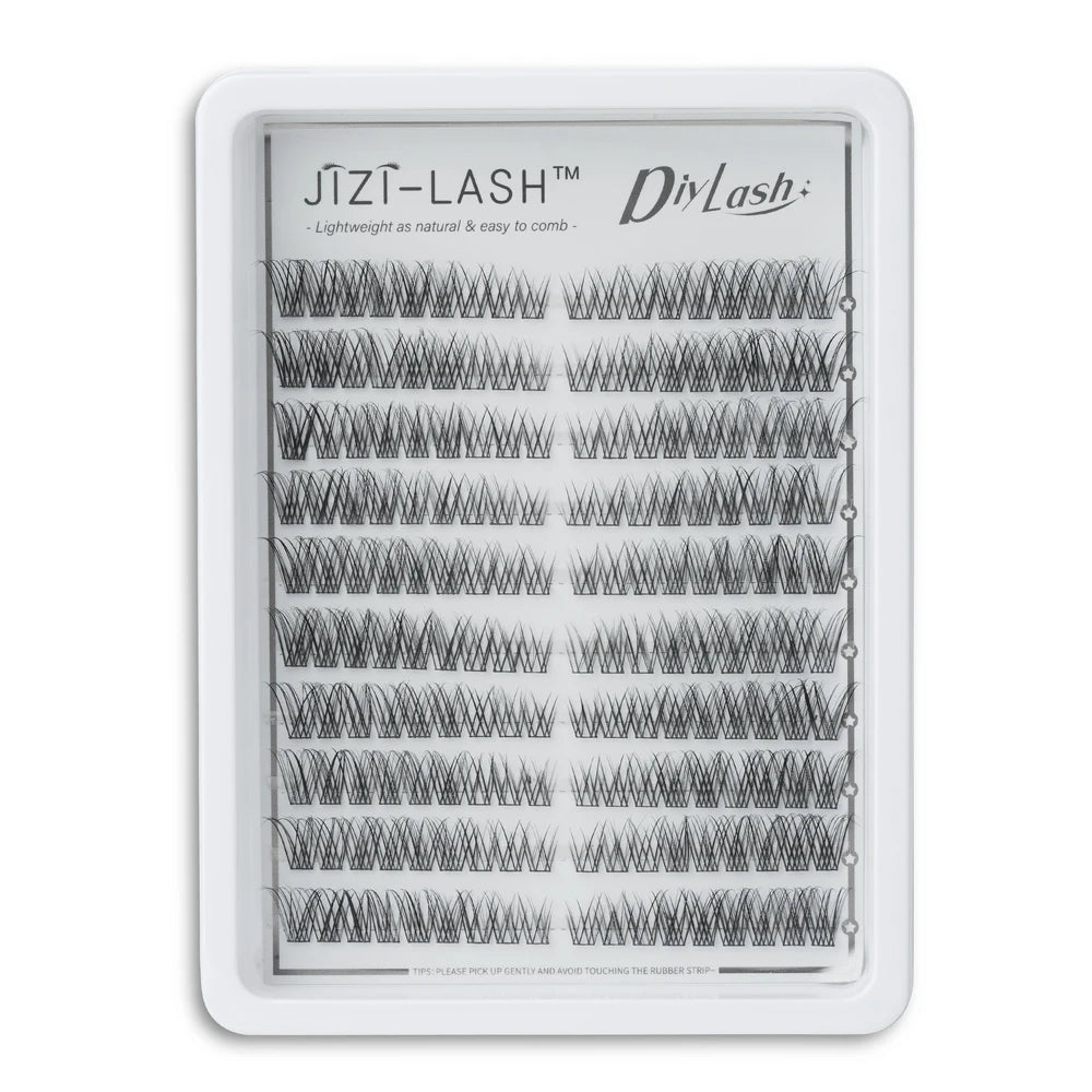 10 Rows Wispy Individual Cluster Lashes – CC Curl (12mm)