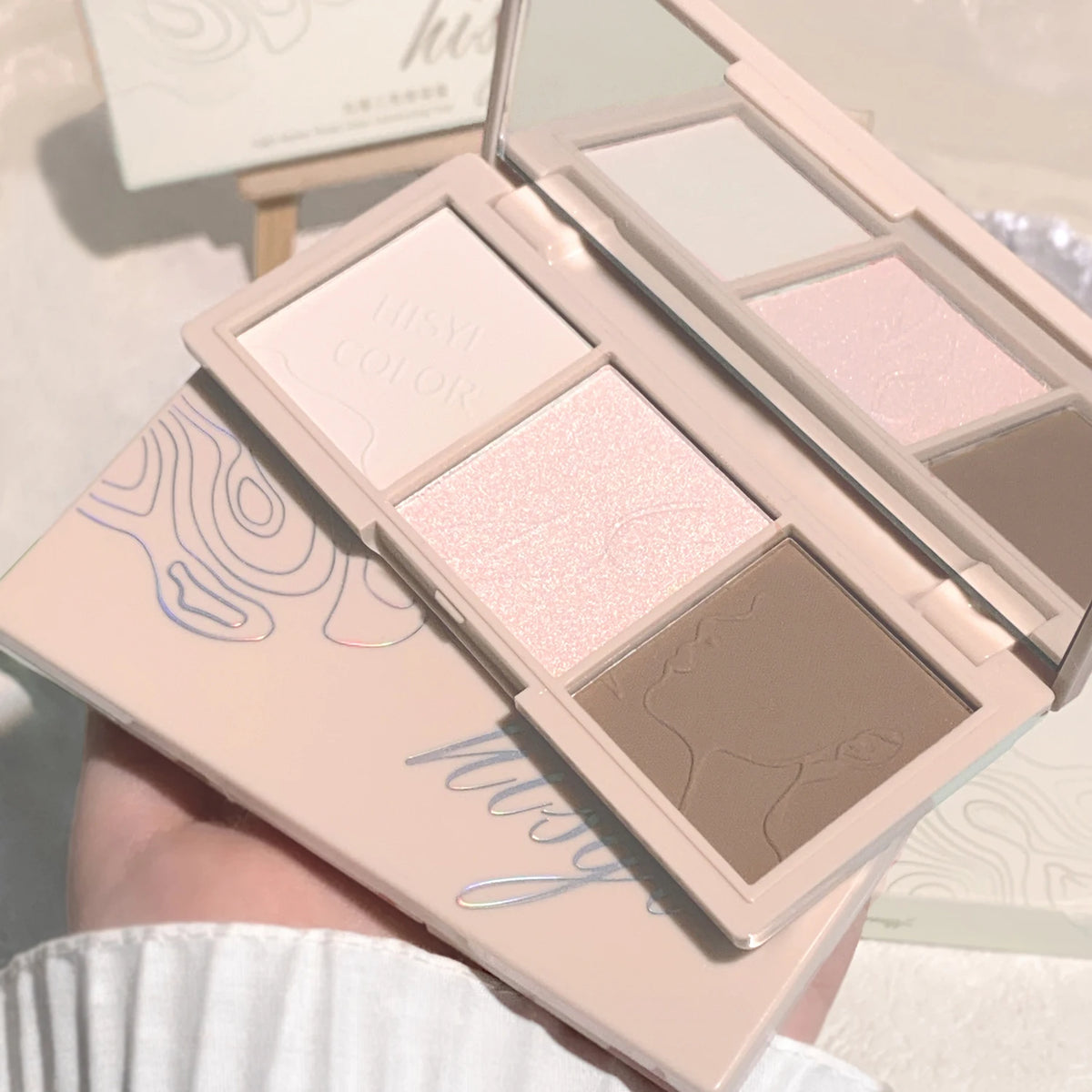 3-Color 3D Contour Highlight Palette