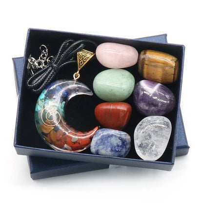 Chakra Yoga Reiki Stone Set – Natural Crystal Healing Collection