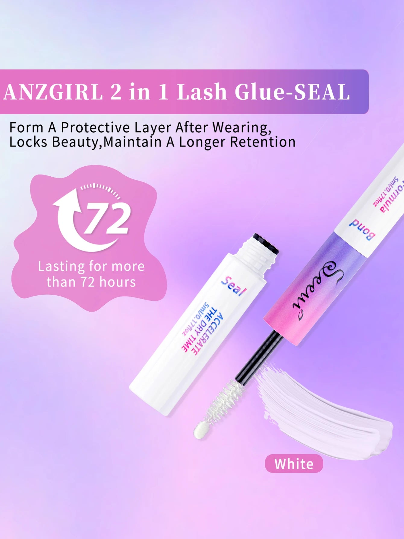 💖 Eyelash Bond & Seal – Long-Lasting Cluster Lash Glue