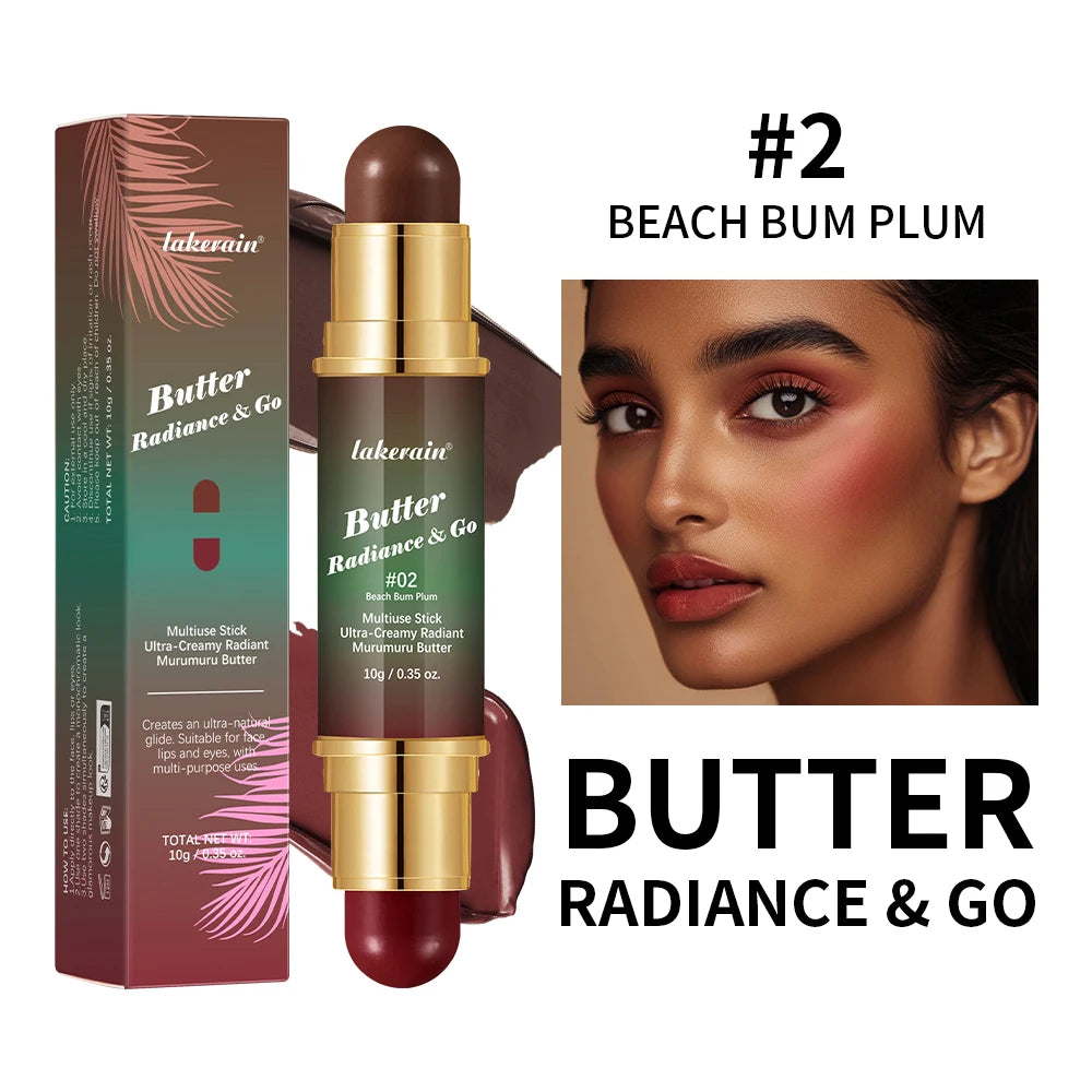 Butter Glow & Go Multiuse Stick – Dual-Ended Bronzer & Blush for Face, Eyes & Lips