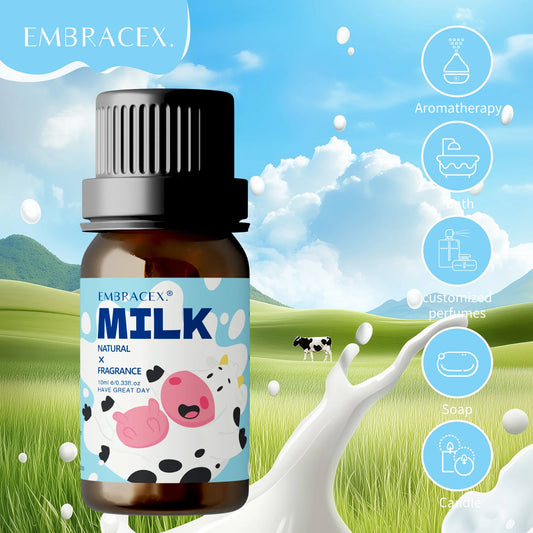 10ml Milk Fragrance Essential Oil – Long-Lasting Aroma for Diffusers, Car & Aromatherapy