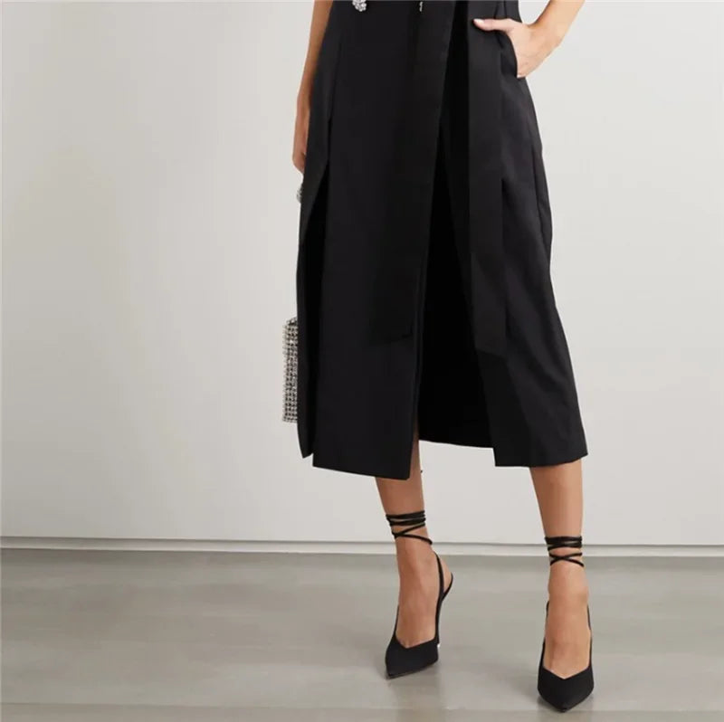 Pointed Toe Ankle Strap Party Heels