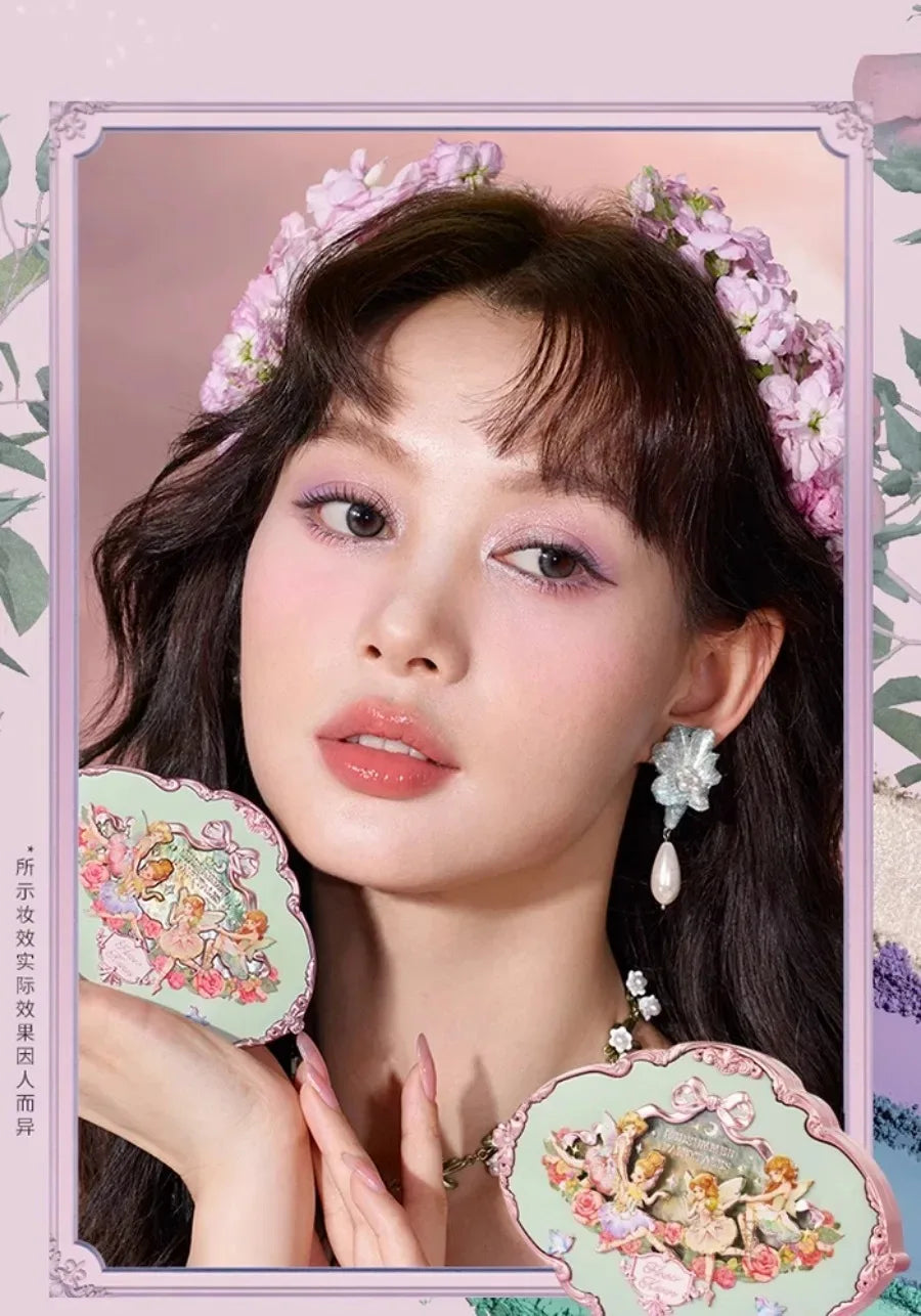 Moonlight Mermaid Eyeshadow Palette – 5-Color Matte & Shimmer Chameleon Finish